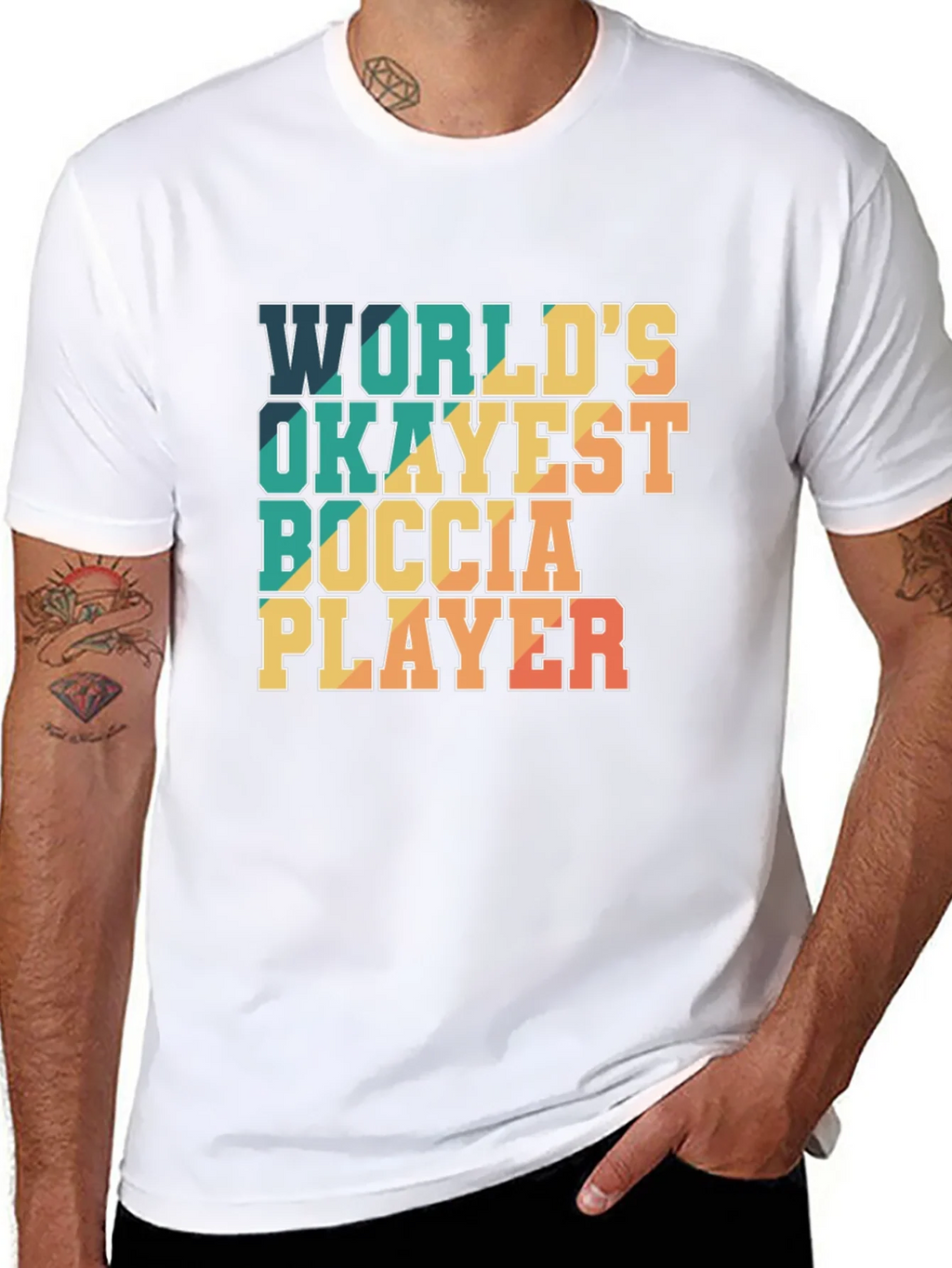 Worlds Okayest Boccia Player T-Shirt product image 10