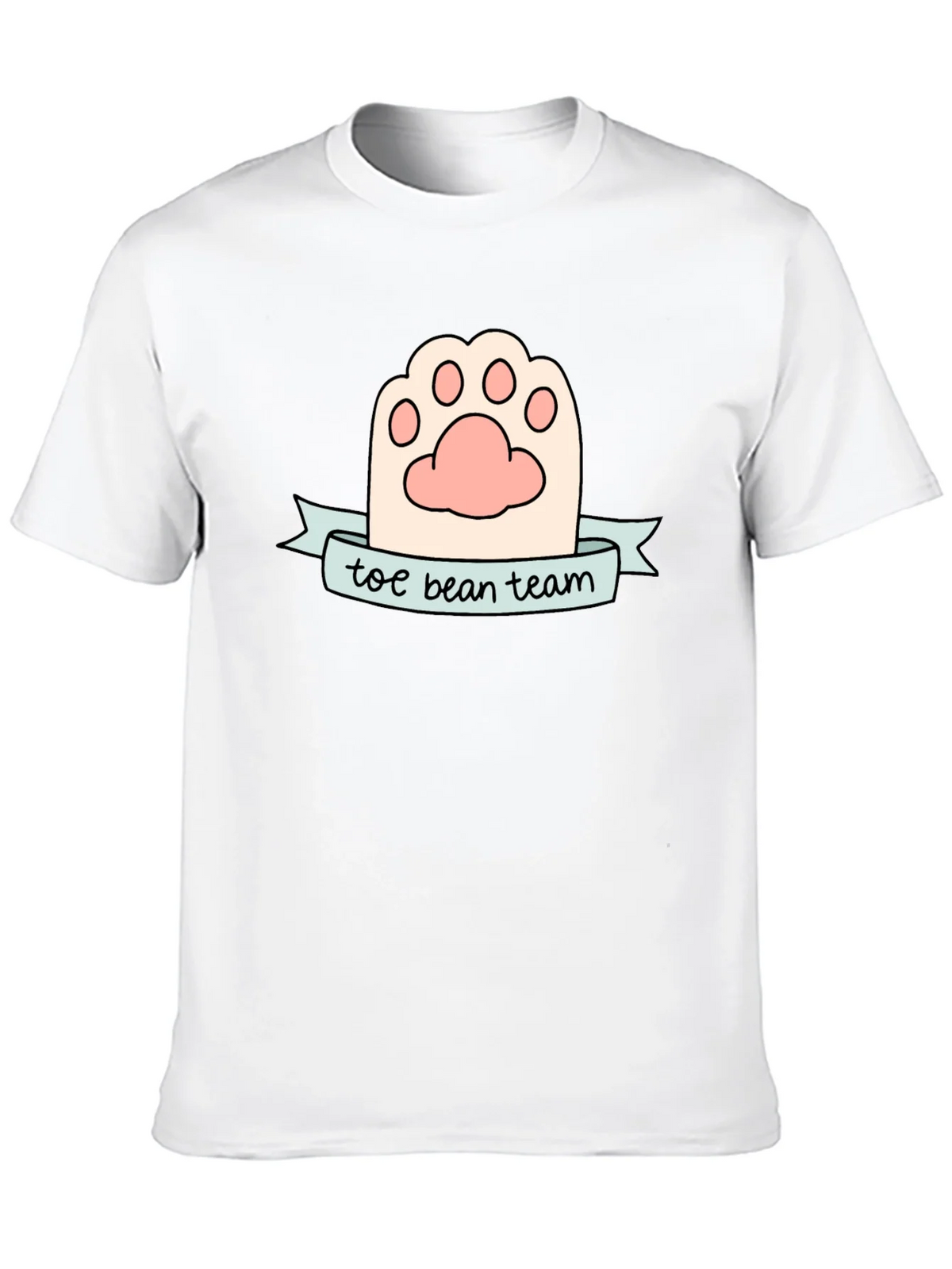 Toe Bean Team Black T-Shirt Cute Cat Paw Tee product image 12