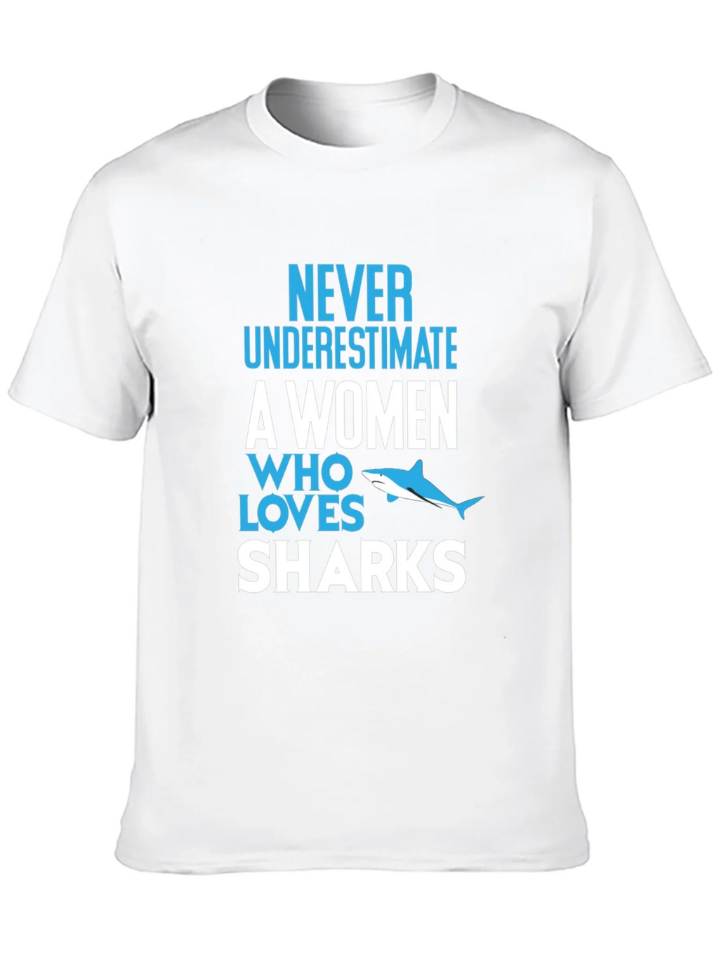 Never Underestimate Shark Lover Graphic Tee product image 12