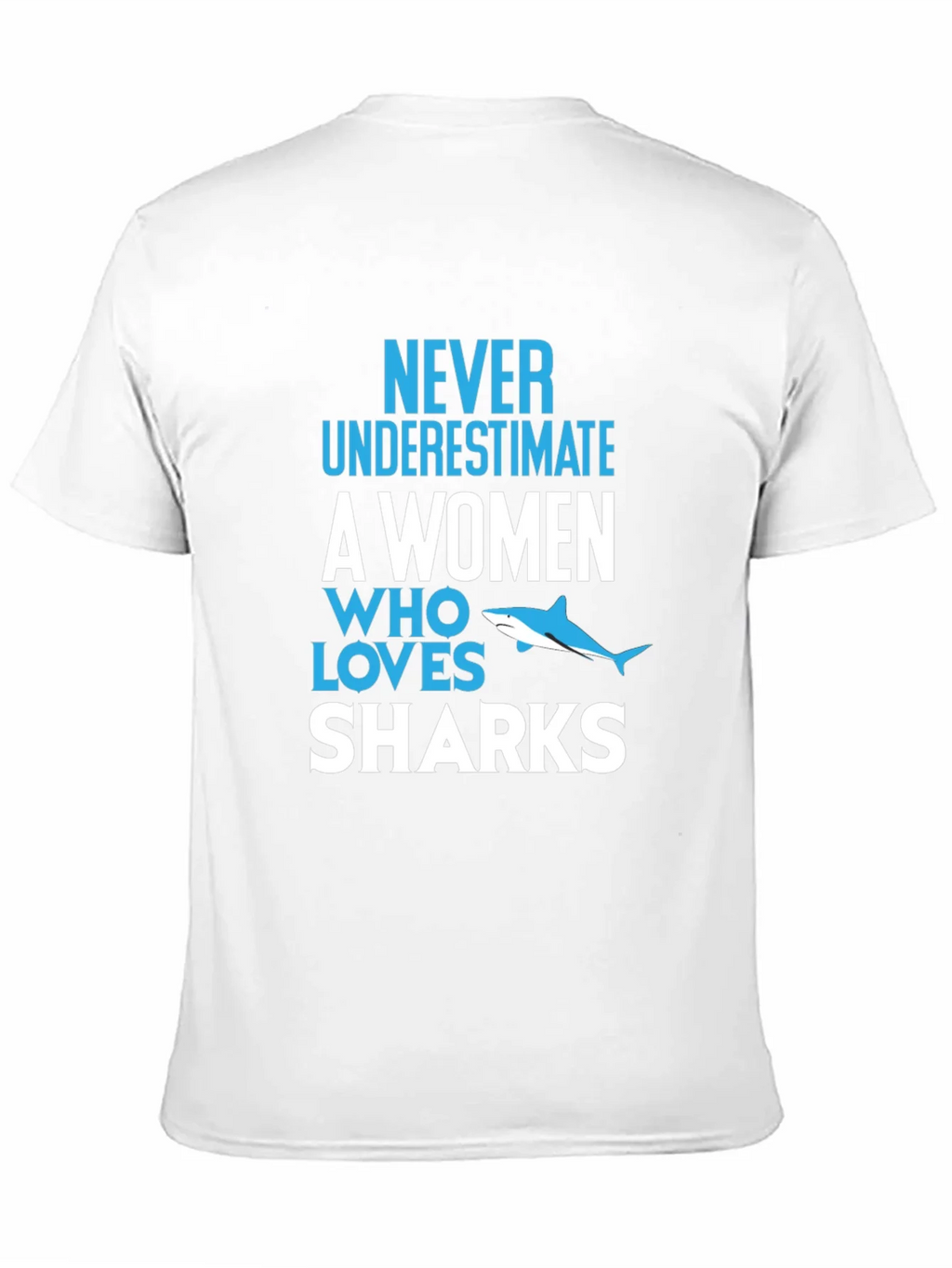 Never Underestimate Shark Lover Graphic Tee product image 2