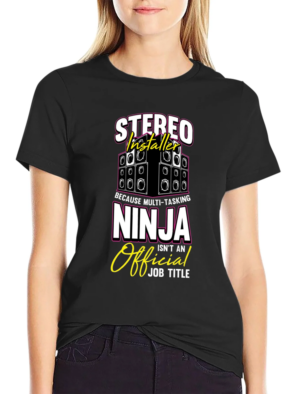 Stereo Installer Ninja T-Shirt Funny Gift product image 5