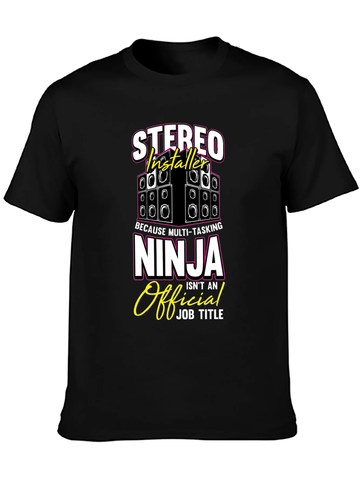 Stereo Installer Ninja T-Shirt Funny Gift product image 6