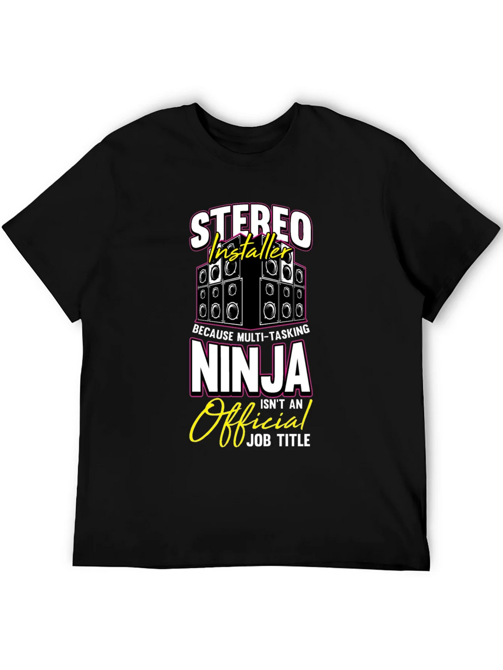 Stereo Installer Ninja T-Shirt Funny Gift product image 8