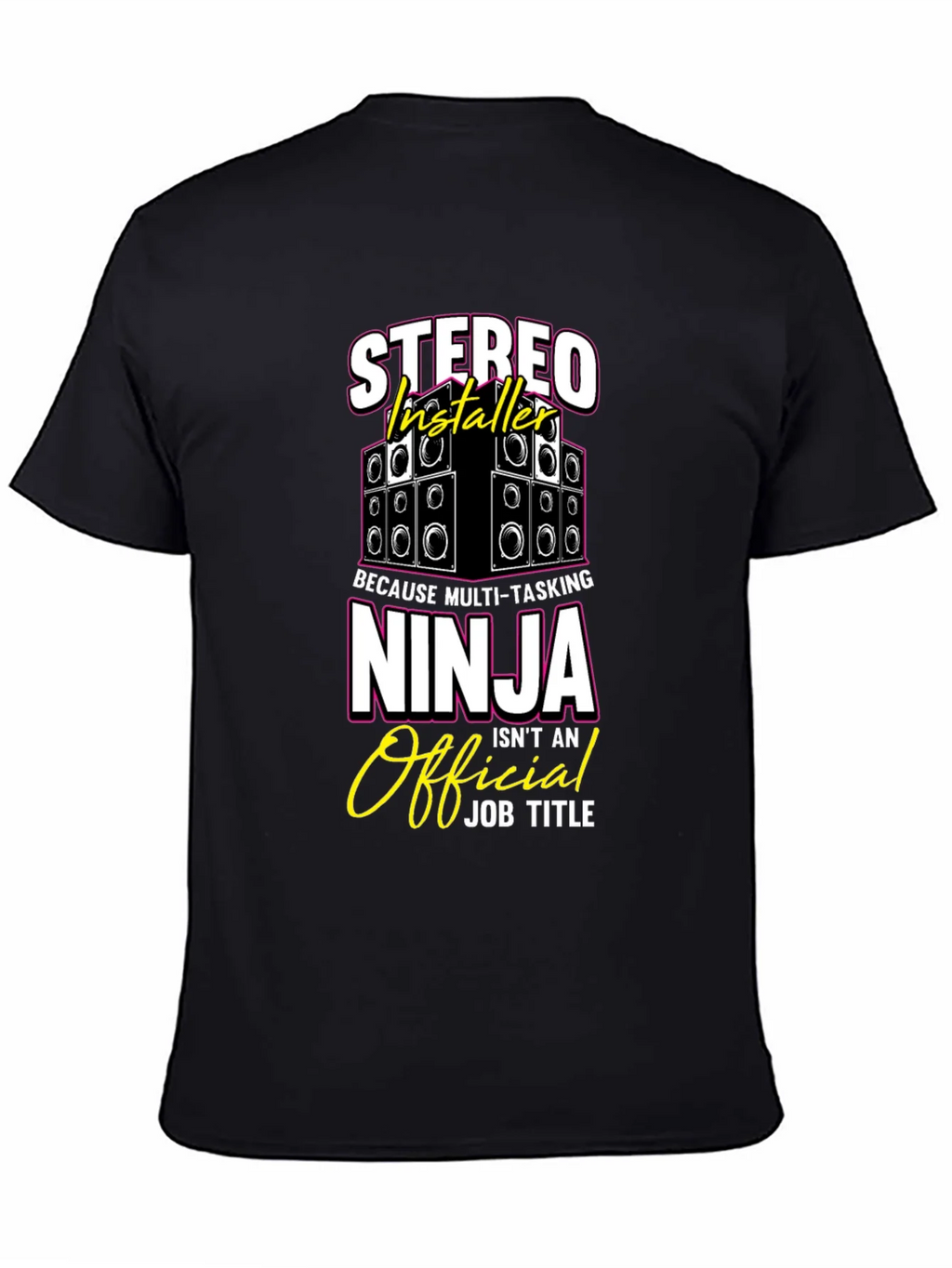 Stereo Installer Ninja T-Shirt Funny Gift product image 7