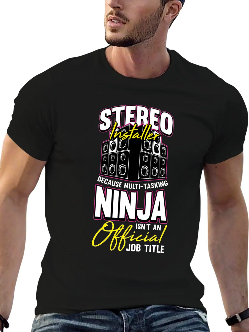 Stereo Installer Ninja T-Shirt Funny Gift product image 9