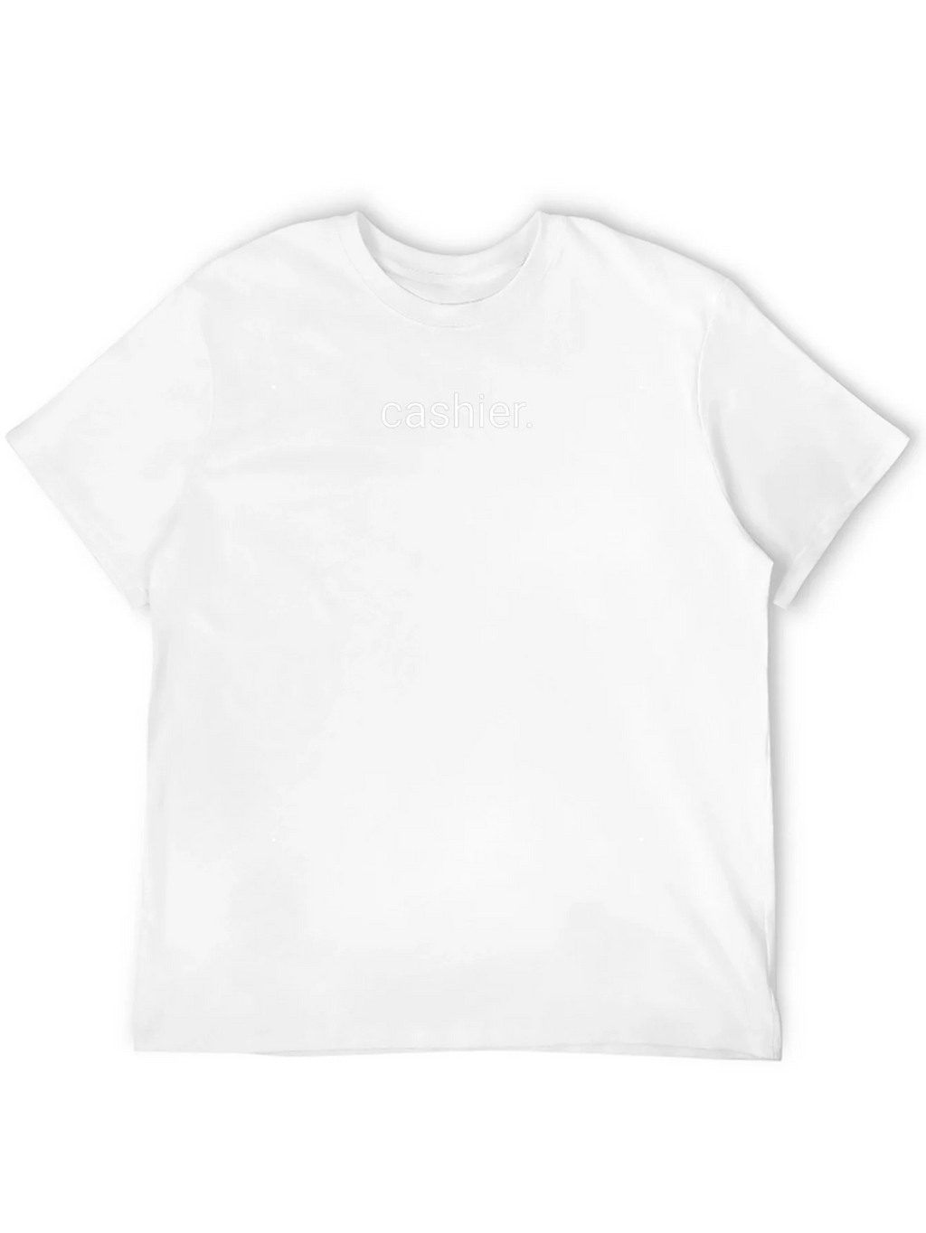 Cashier. Black Crew Neck T-Shirt product image 3
