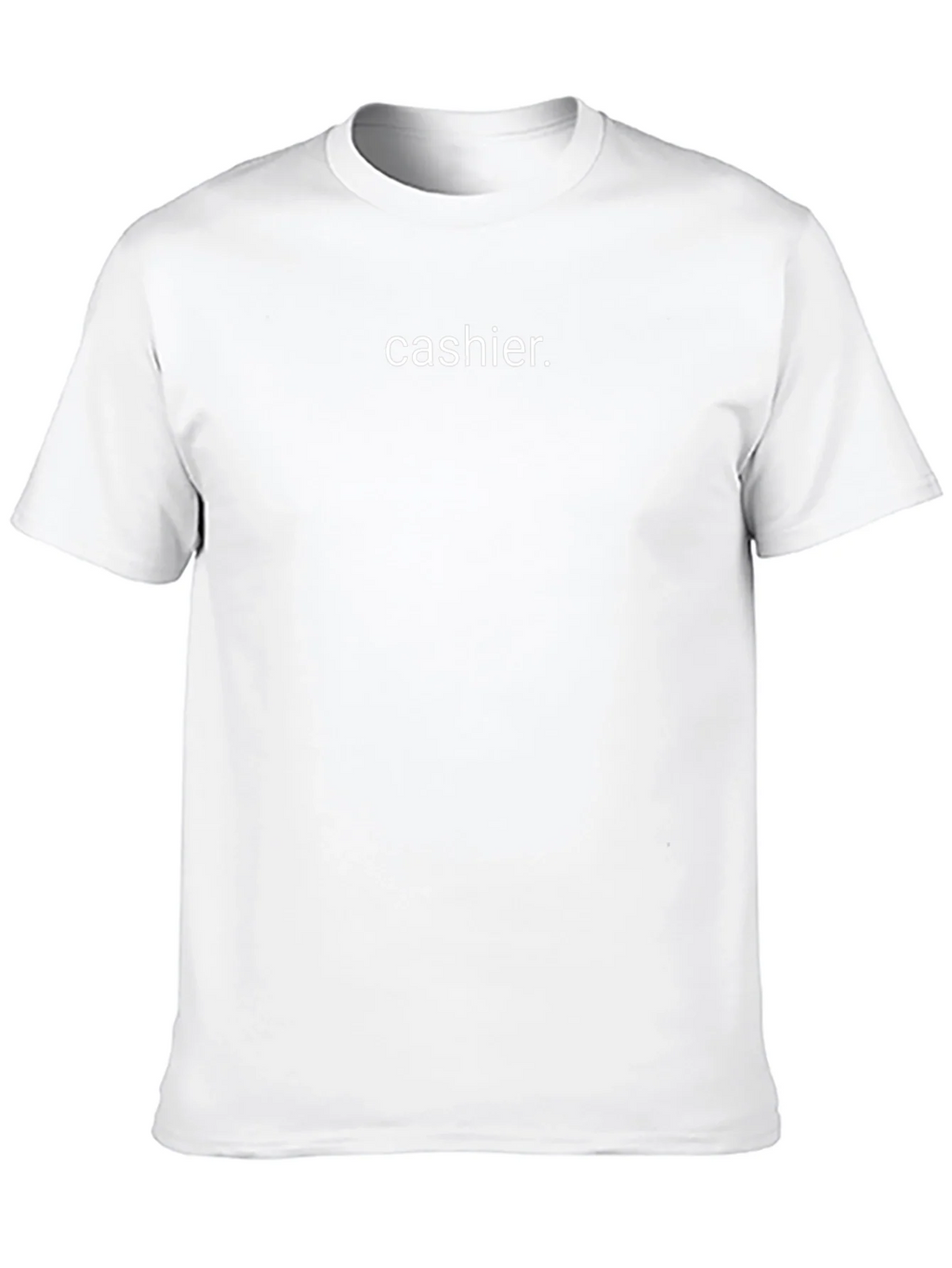 Cashier. Black Crew Neck T-Shirt product image 12