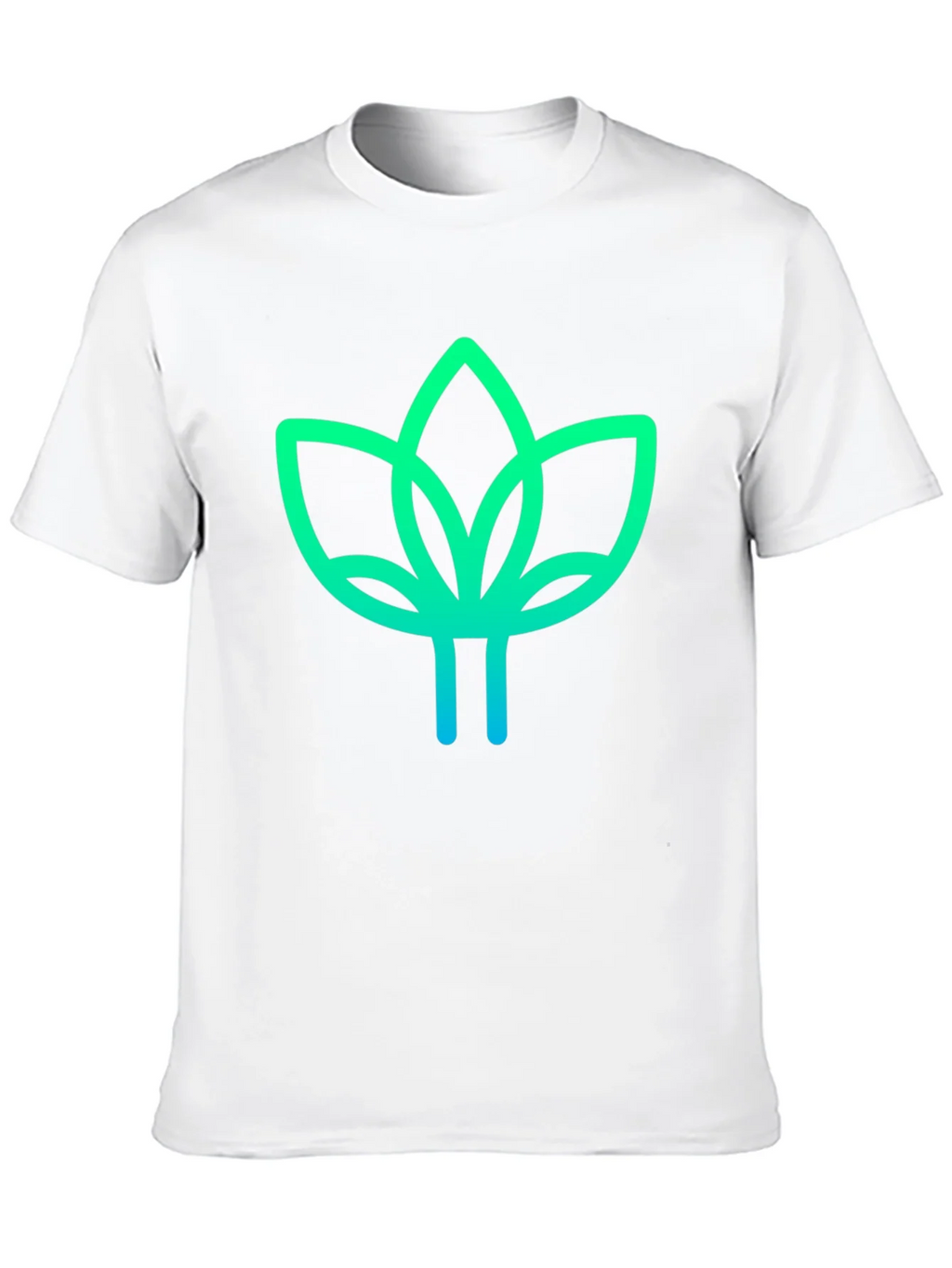 Modern Lotus Design Black T-Shirt product image 12