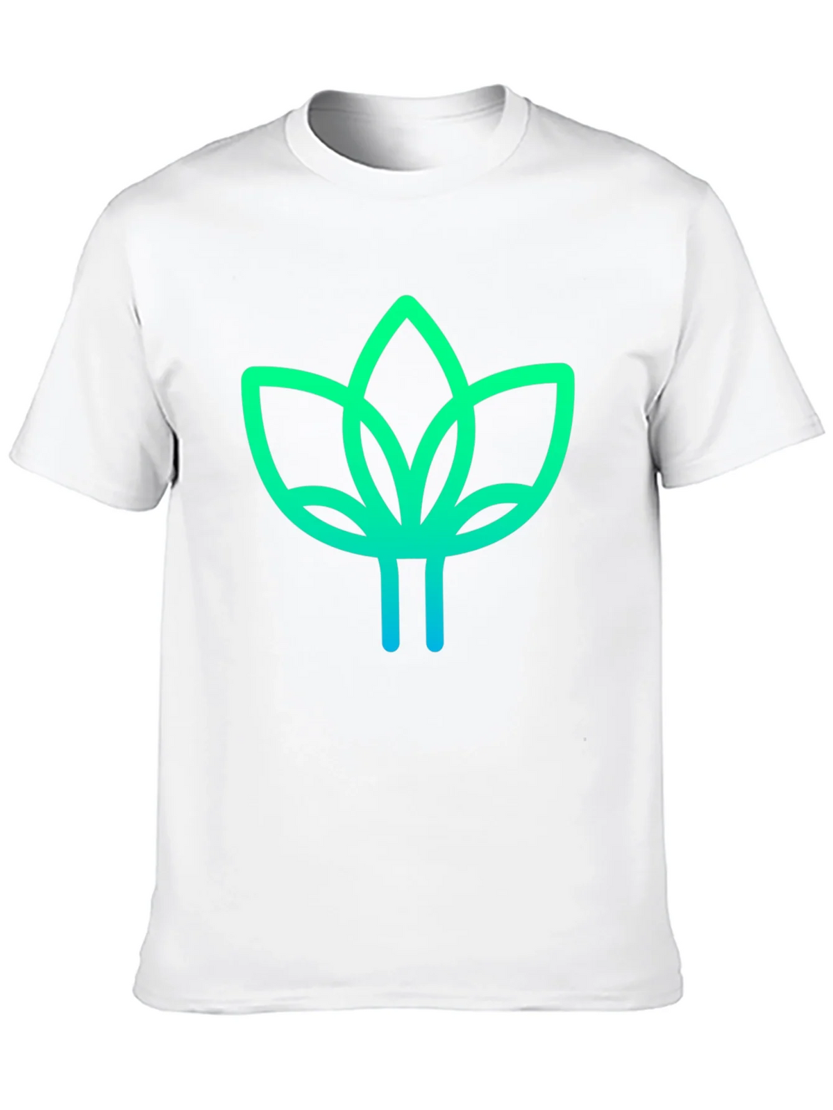 Modern Lotus Design Black T-Shirt product image 12