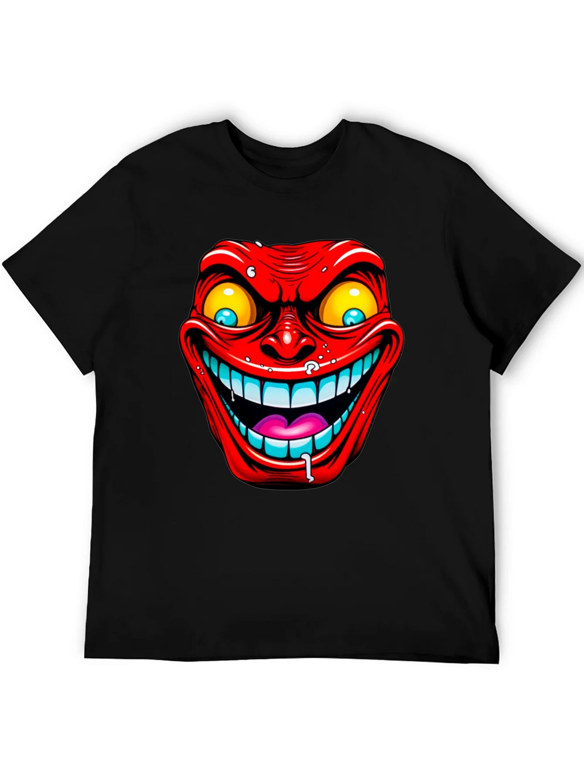 Evil Grin Graphic Tee - Mens Black T-Shirt product image 8