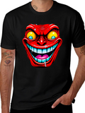 Evil Grin Graphic Tee - Mens Black T-Shirt product image 1