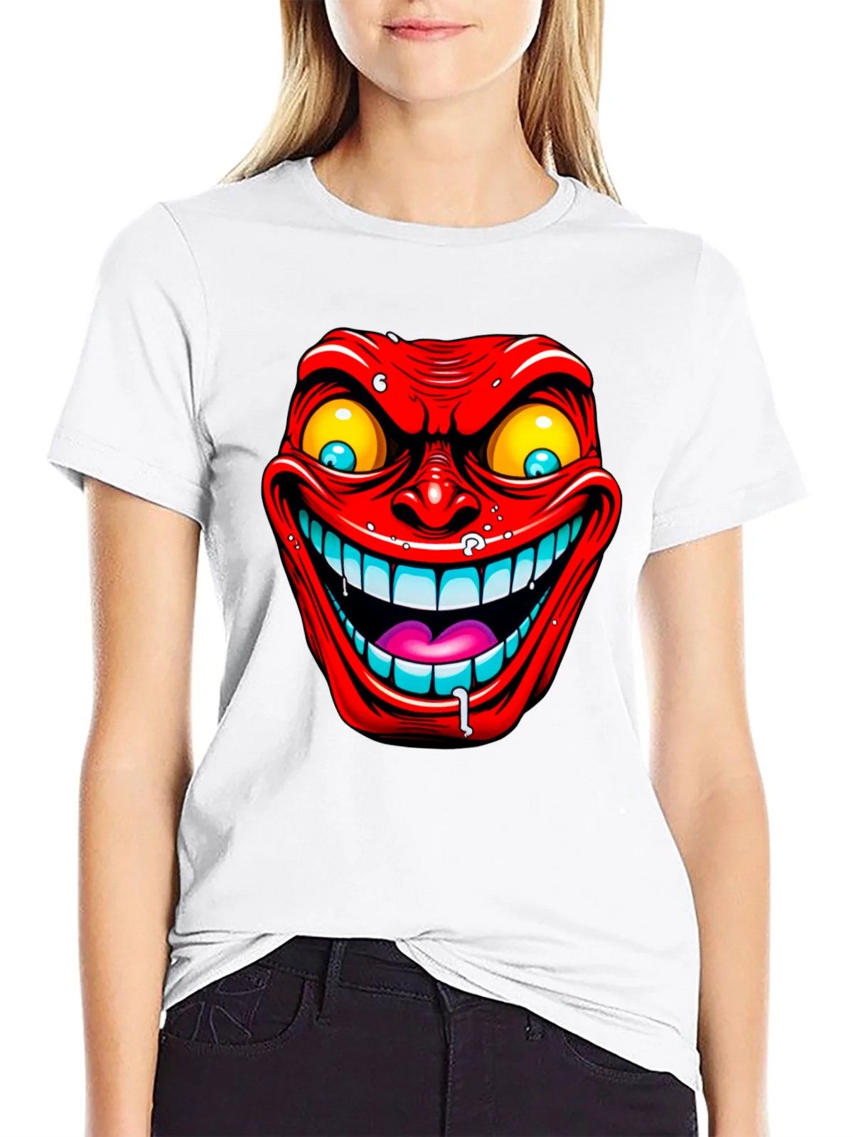Evil Grin Graphic Tee - Mens Black T-Shirt product image 11
