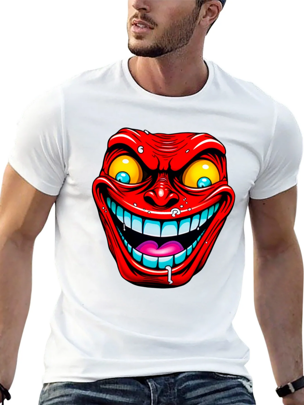Evil Grin Graphic Tee - Mens Black T-Shirt product image 4