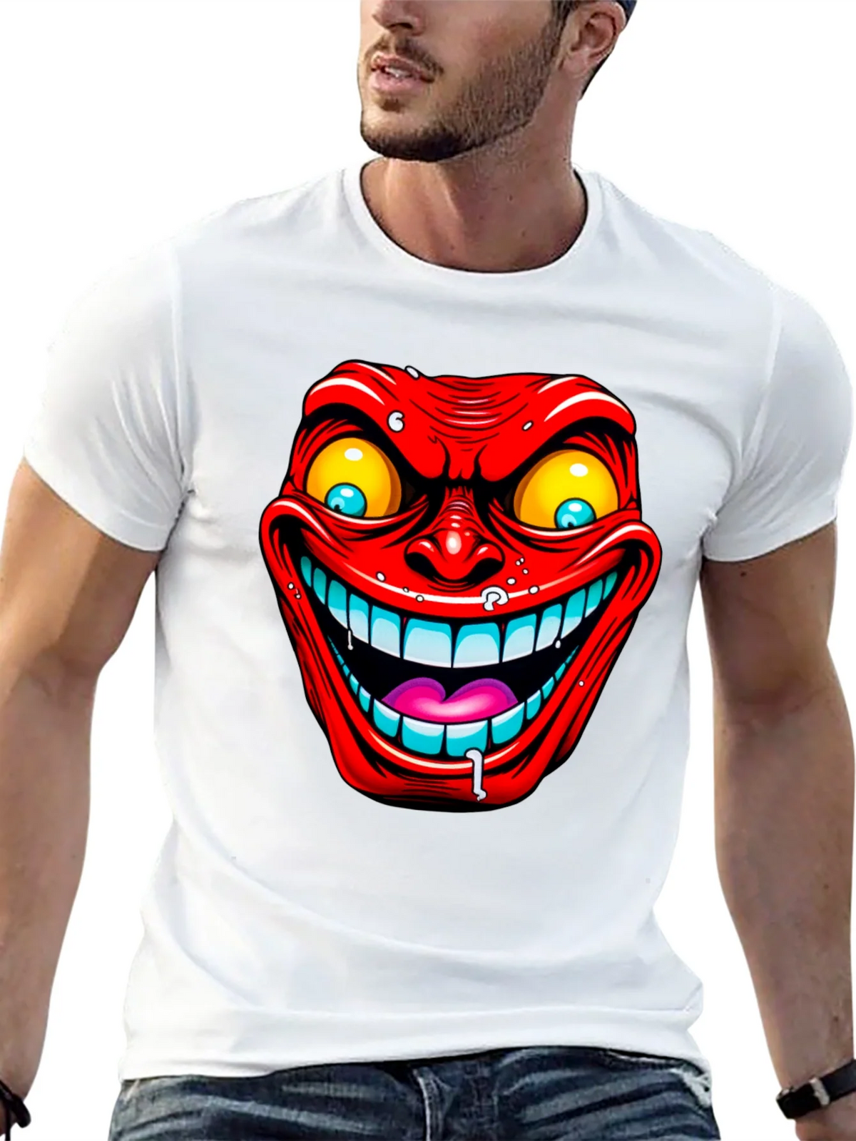 Evil Grin Graphic Tee - Mens Black T-Shirt product image 4