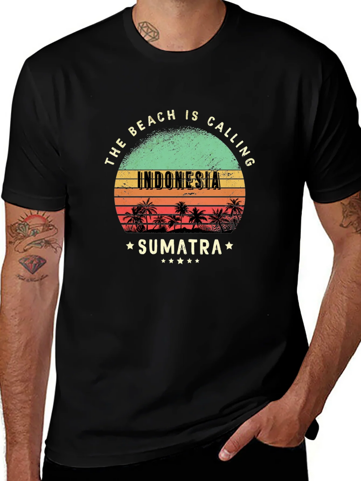 Indonesia Sumatra Beach Calling T-Shirt product image 1