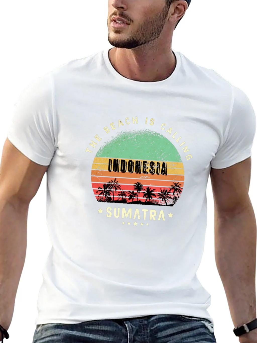 Indonesia Sumatra Beach Calling T-Shirt product image 4
