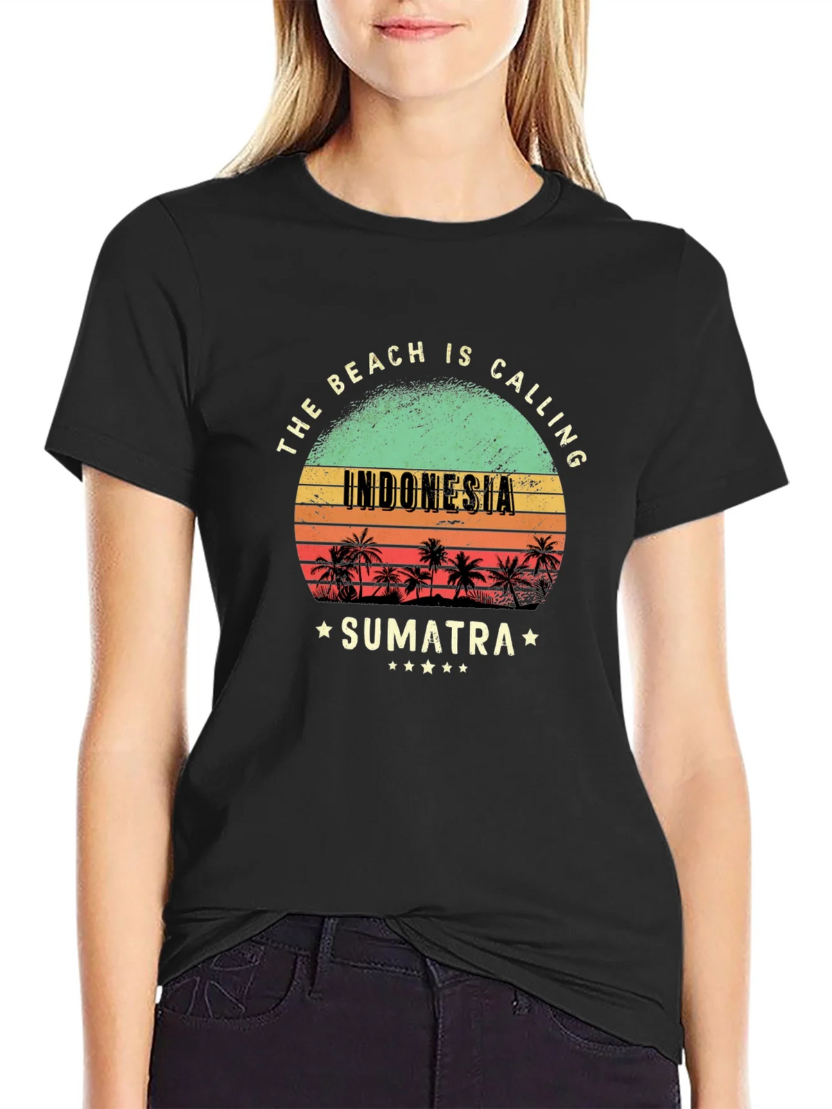Indonesia Sumatra Beach Calling T-Shirt product image 5
