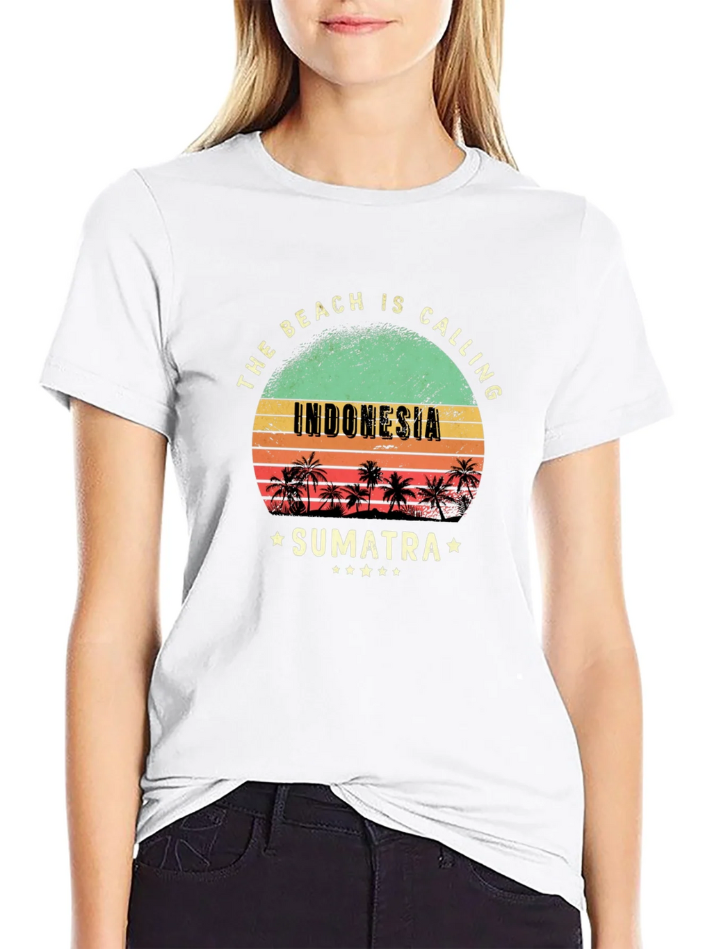 Indonesia Sumatra Beach Calling T-Shirt product image 11