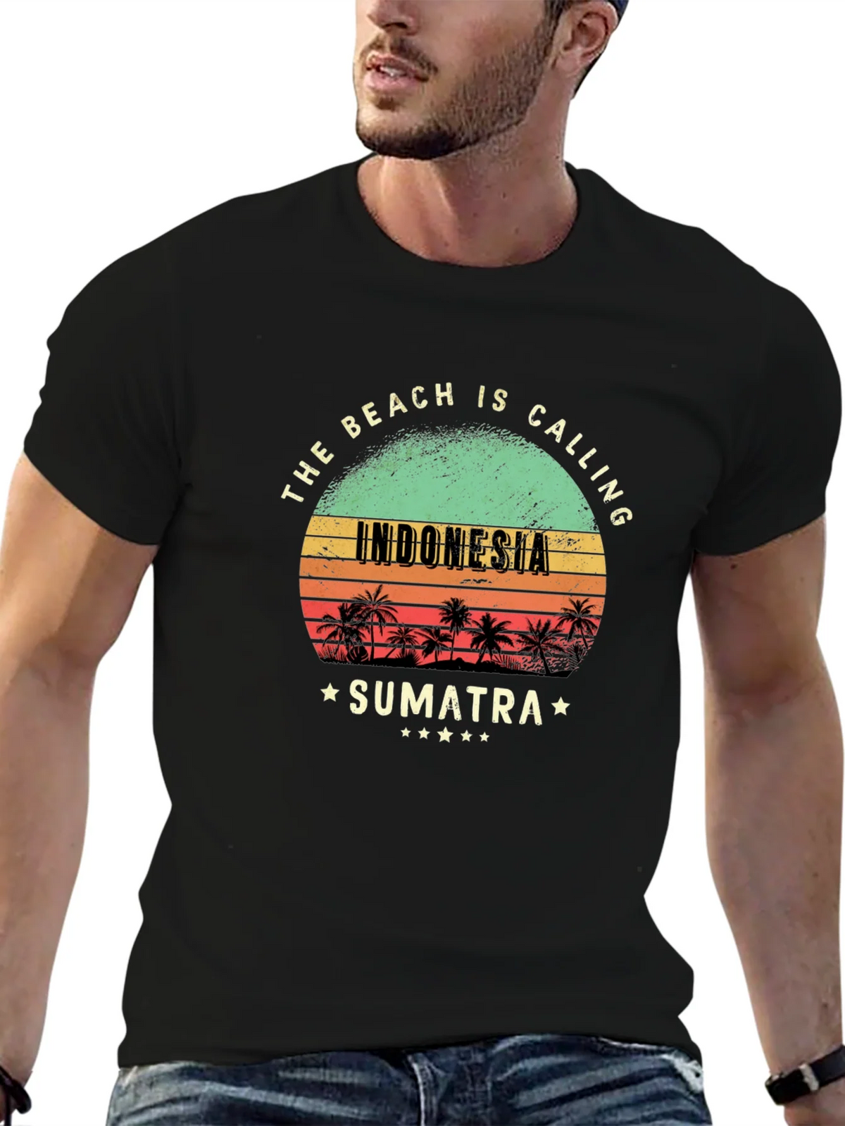 Indonesia Sumatra Beach Calling T-Shirt product image 9