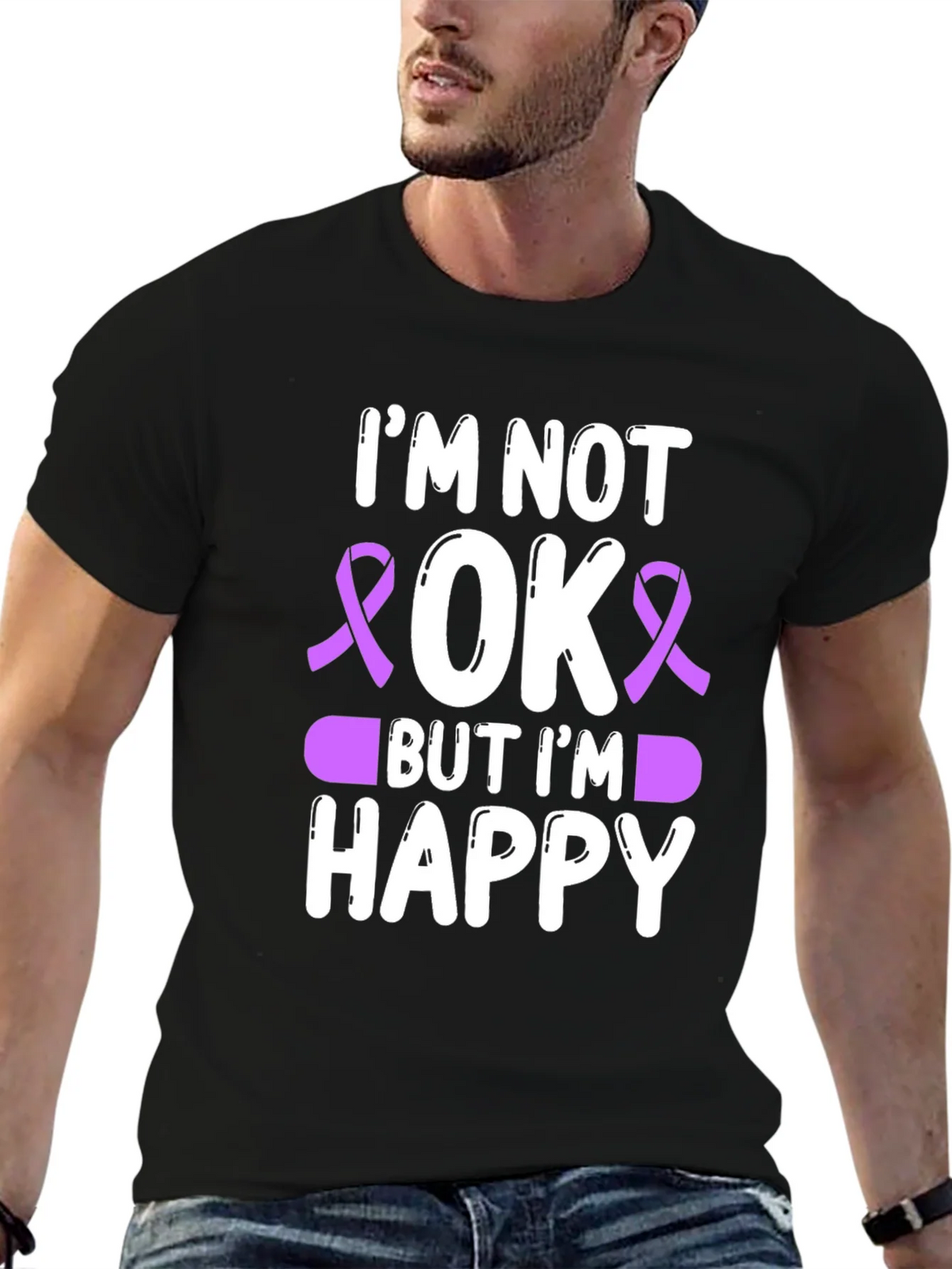 Im Not OK But Im Happy T-Shirt product image 9