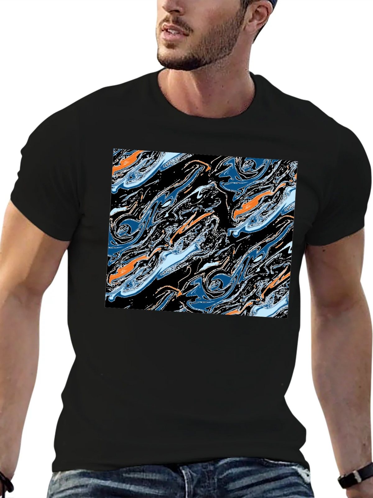 Abstract Swirl Graphic Tee - Modern Art T-Shirt product image 9