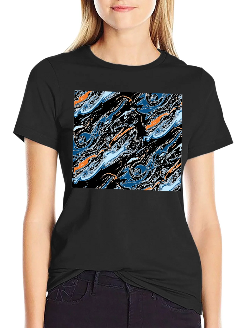 Abstract Swirl Graphic Tee - Modern Art T-Shirt product image 5