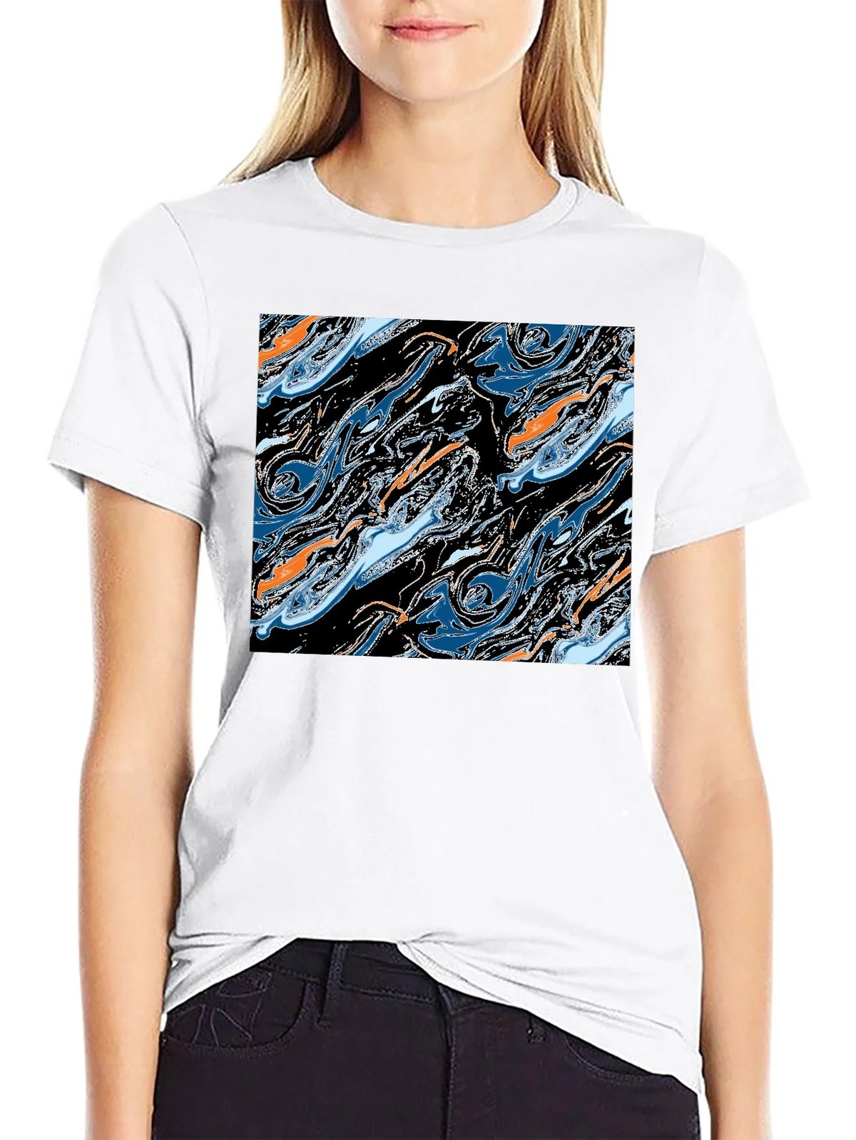 Abstract Swirl Graphic Tee - Modern Art T-Shirt product image 11
