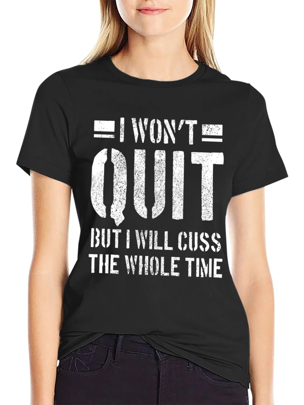 I Wont Quit Mens Graphic Tee - Funny Workout Motivation product image 5
