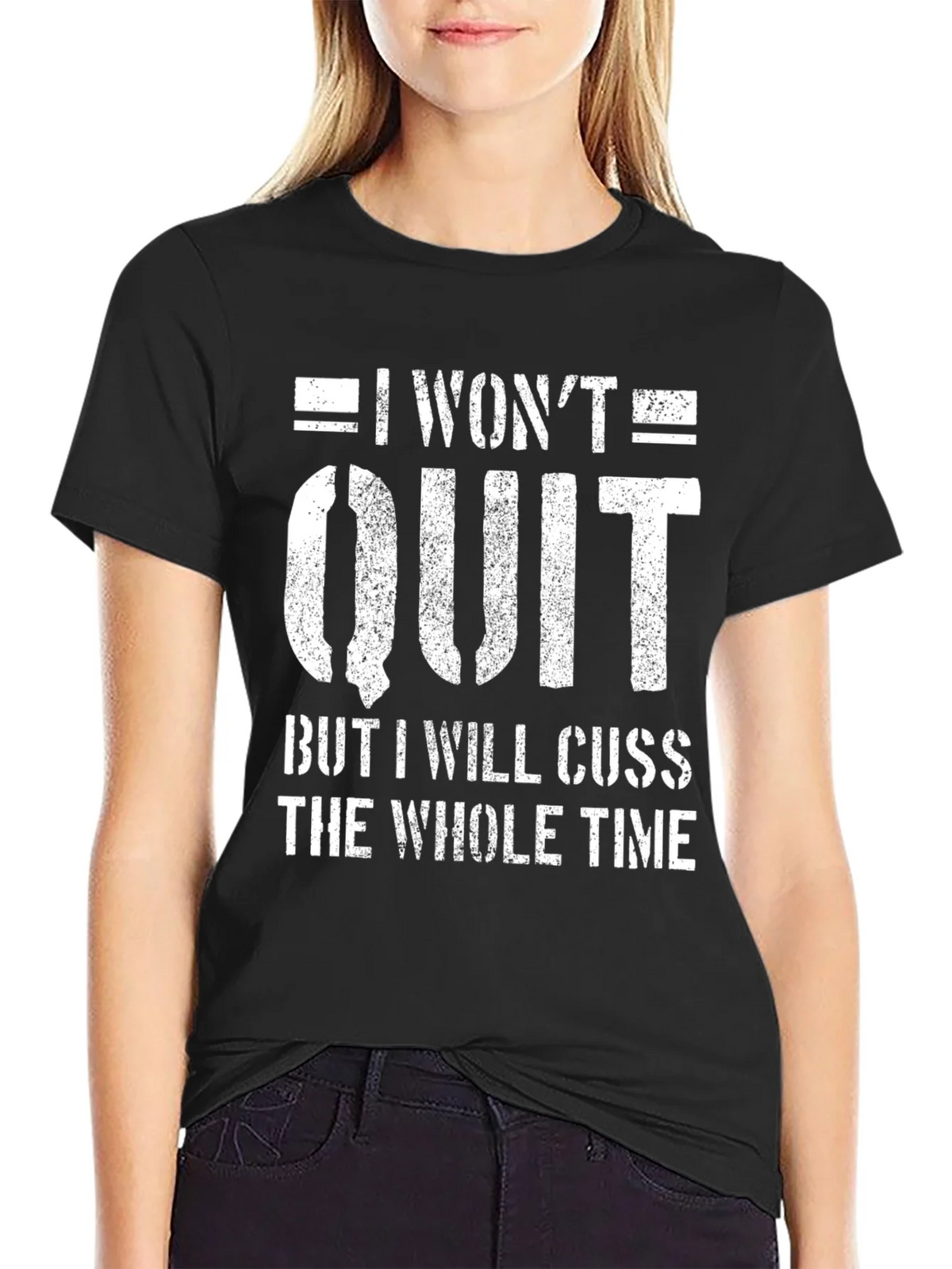 I Wont Quit Mens Graphic Tee - Funny Workout Motivation product image 5