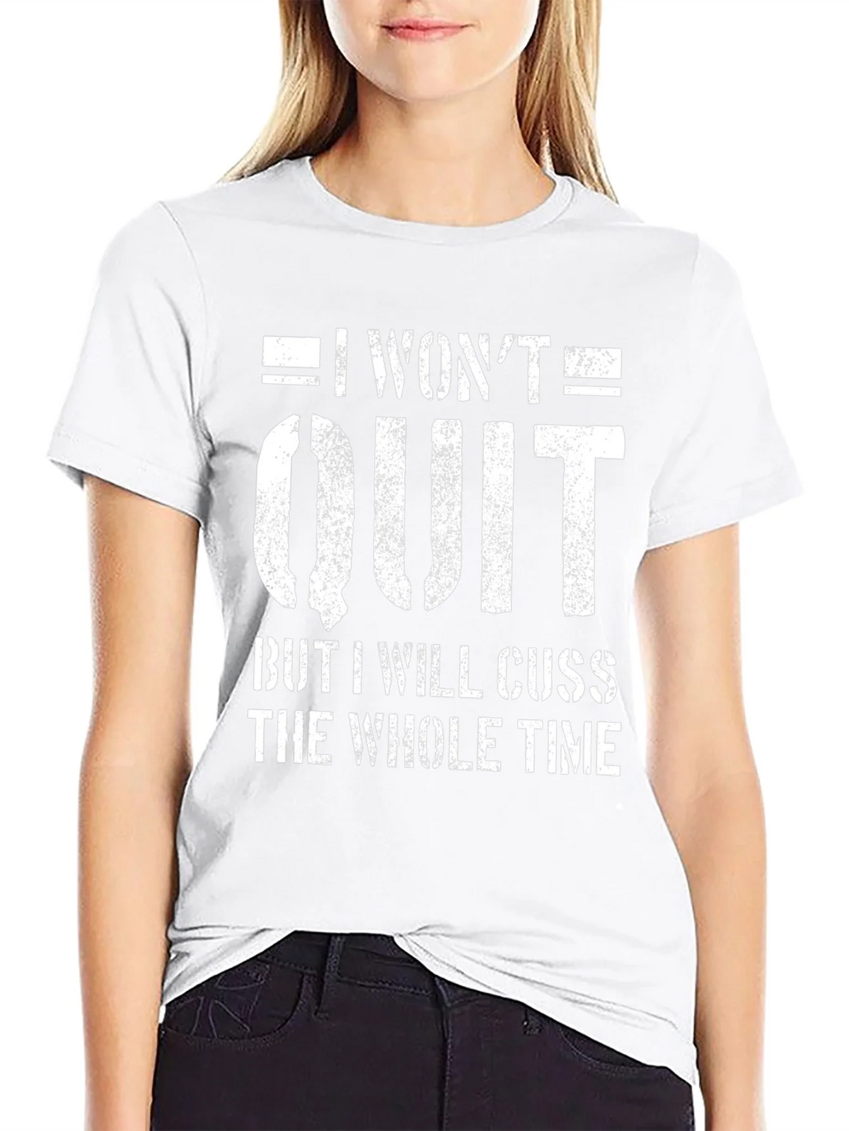 I Wont Quit Mens Graphic Tee - Funny Workout Motivation product image 11
