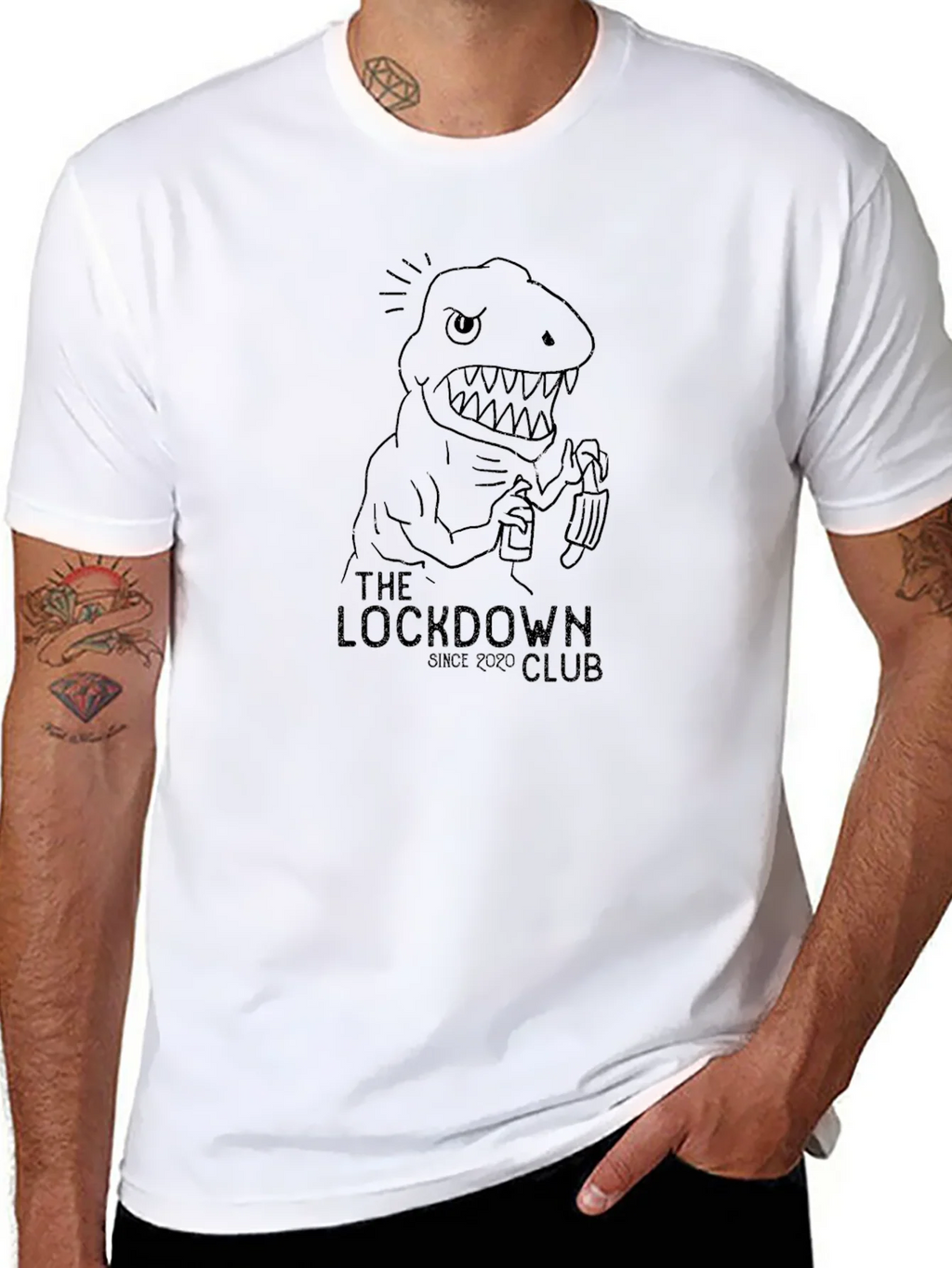 The Lockdown Club Tee - Dinosaur Graphic product image 10