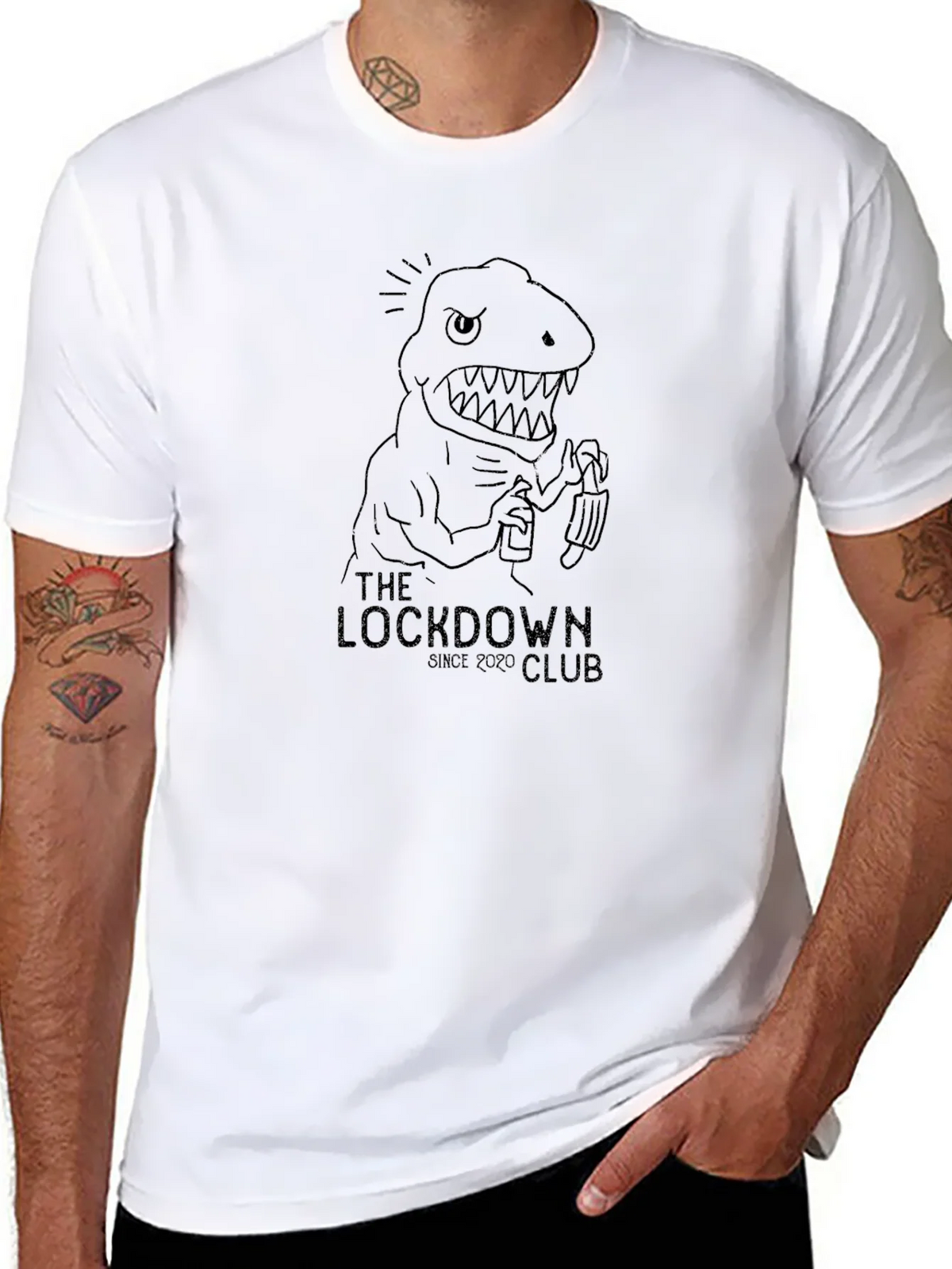 The Lockdown Club Tee - Dinosaur Graphic product image 10