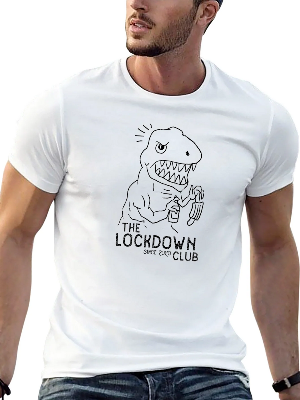 The Lockdown Club Tee - Dinosaur Graphic product image 4