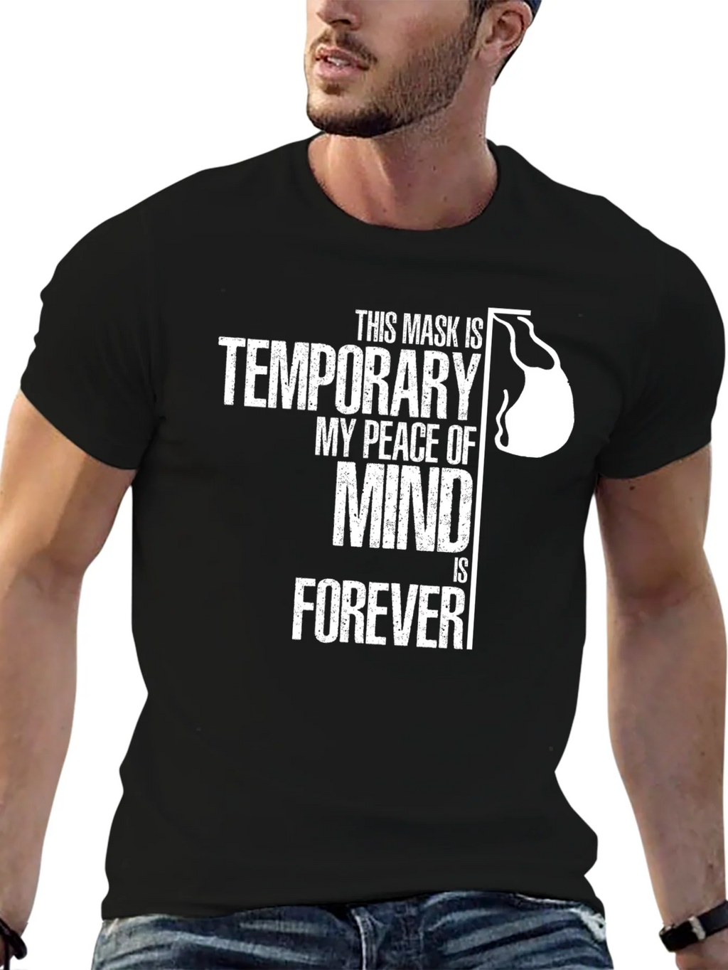 Temporary Mask Peace of Mind T-Shirt product image 9