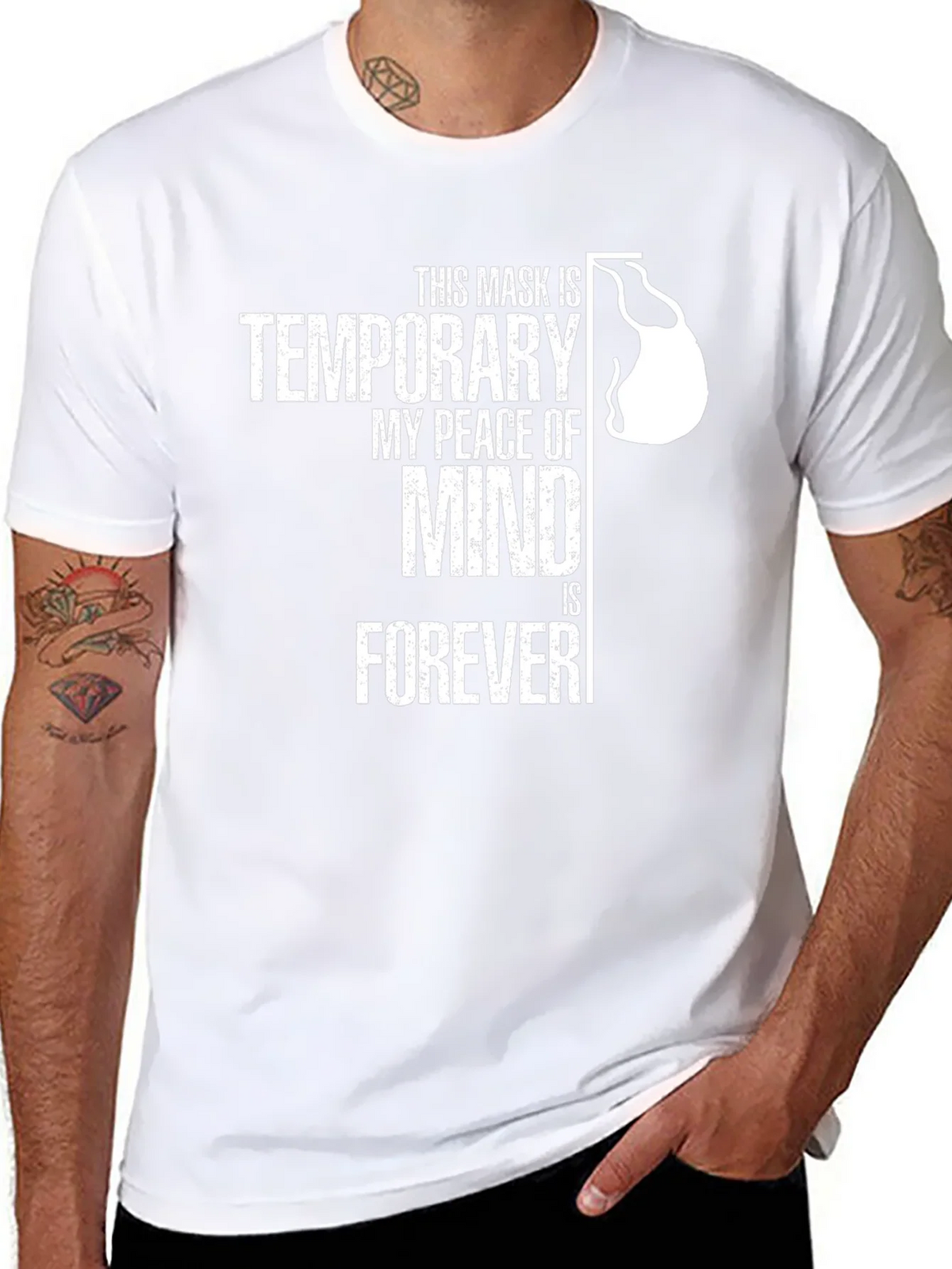 Temporary Mask Peace of Mind T-Shirt product image 10