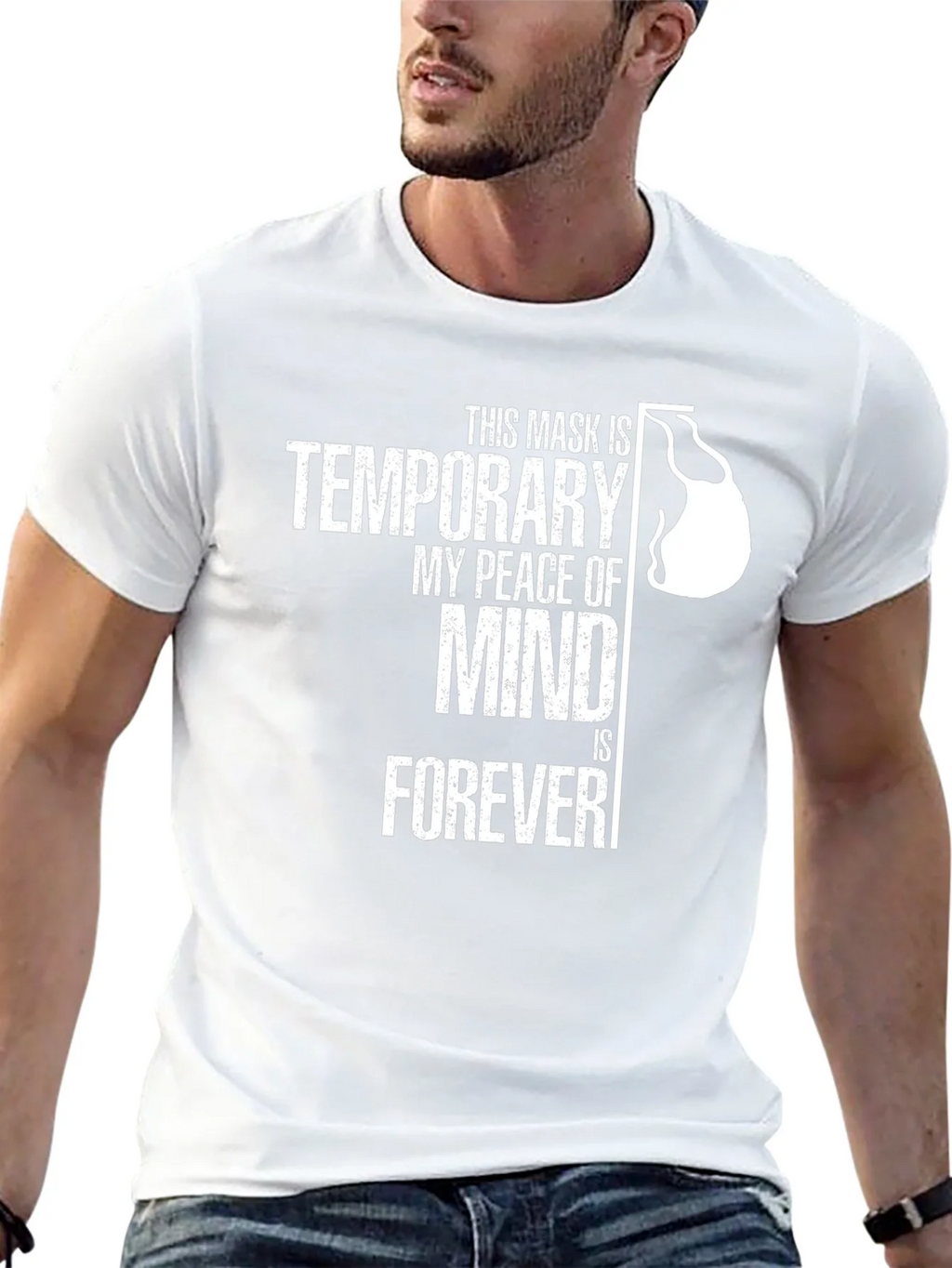 Temporary Mask Peace of Mind T-Shirt product image 4