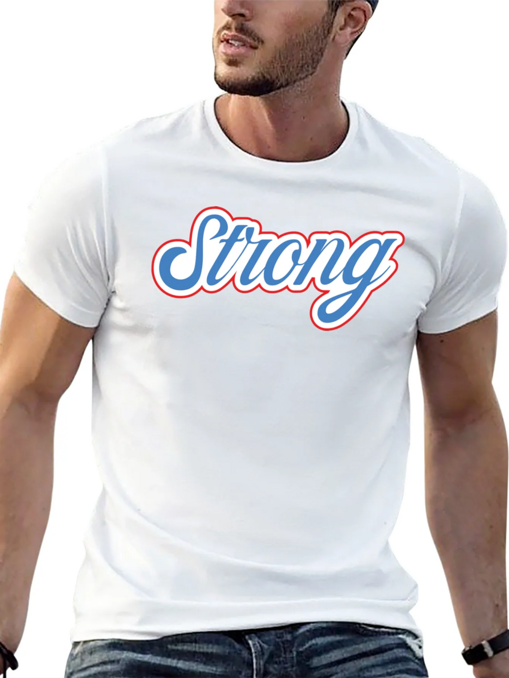Strong Graphic Tee - Black Short Sleeve T-Shirt product image 4