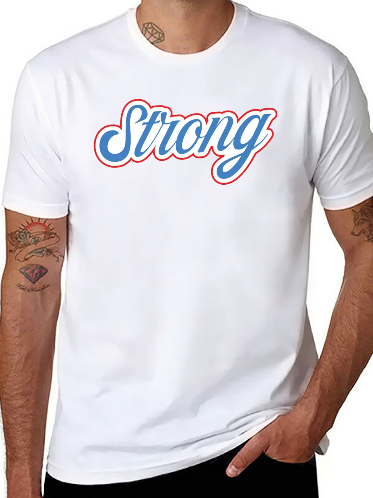 Strong Graphic Tee - Black Short Sleeve T-Shirt product image 10