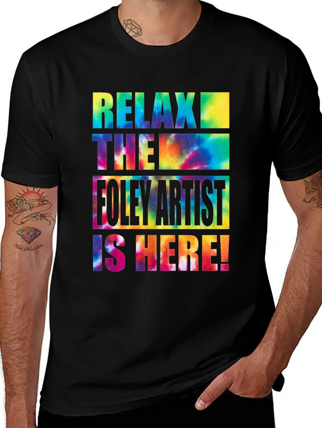 Relax the Foley Artist is Here! Graphic Tee product image 1