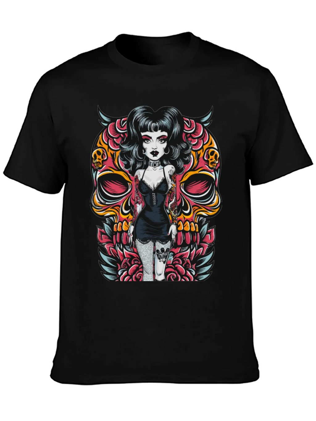 Skull Girl Graphic T-Shirt product image 6