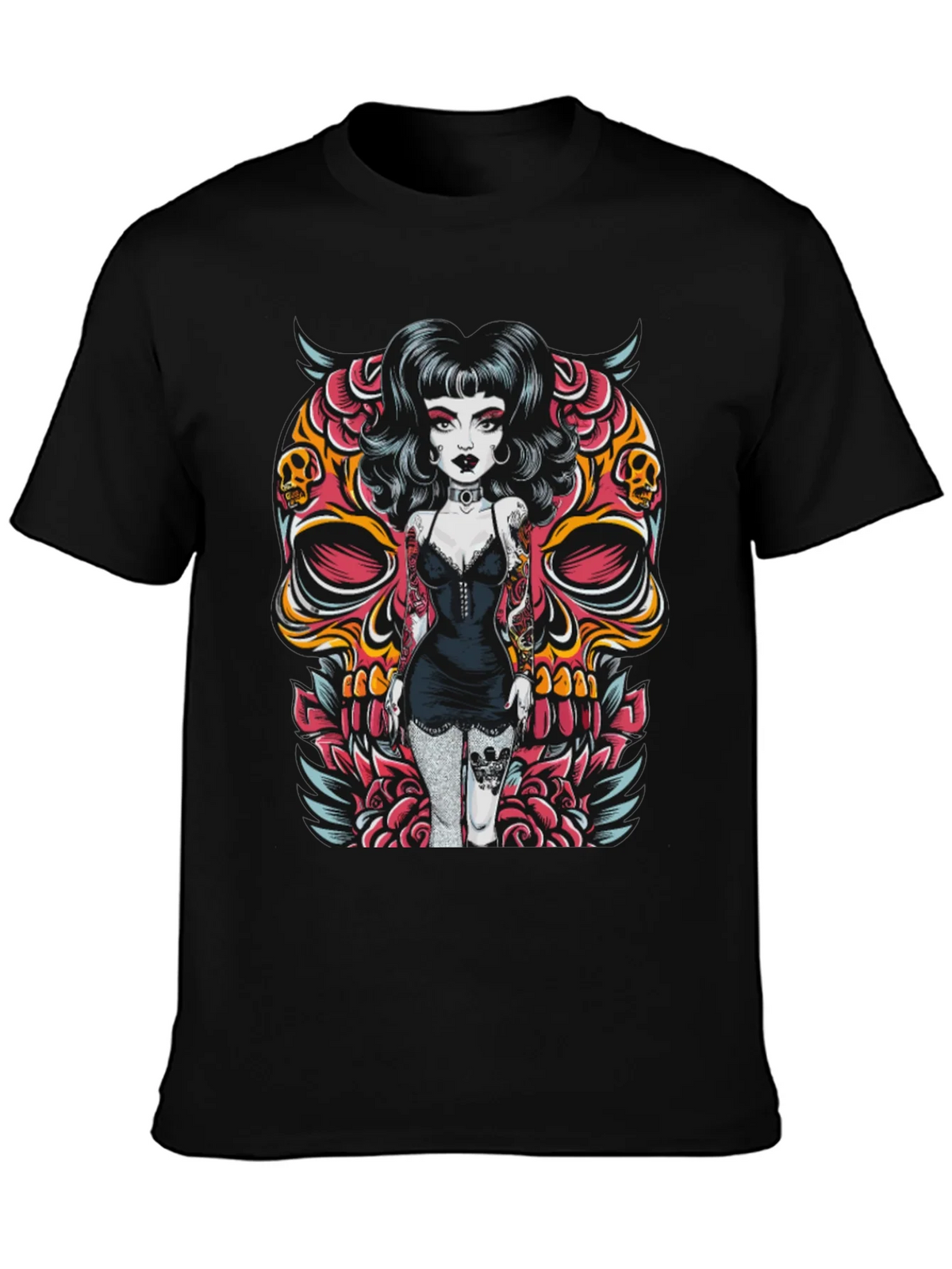 Skull Girl Graphic T-Shirt product image 6