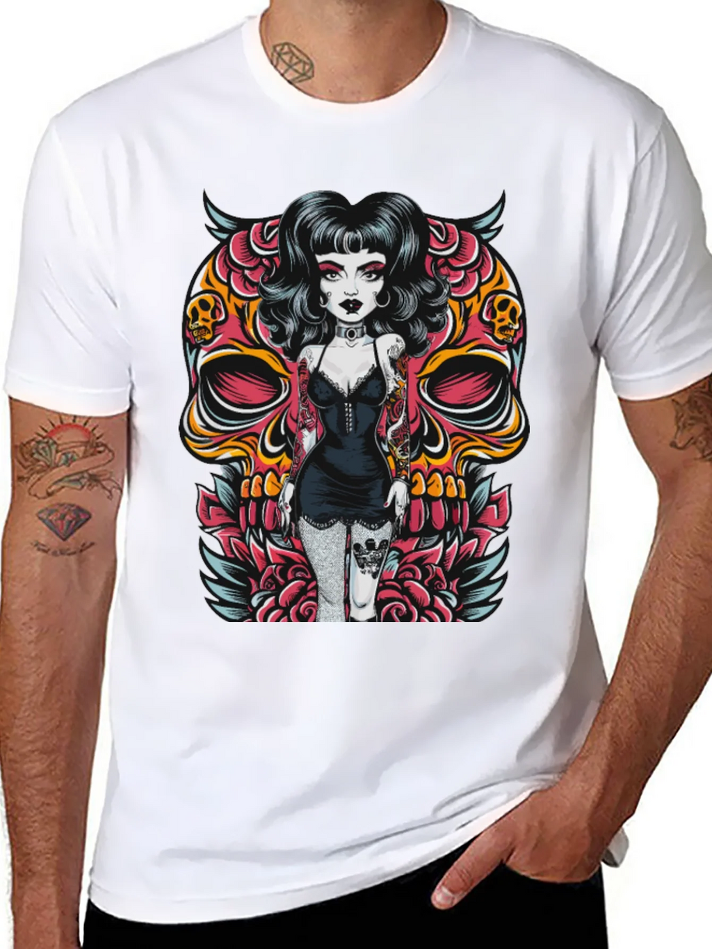 Skull Girl Graphic T-Shirt product image 10