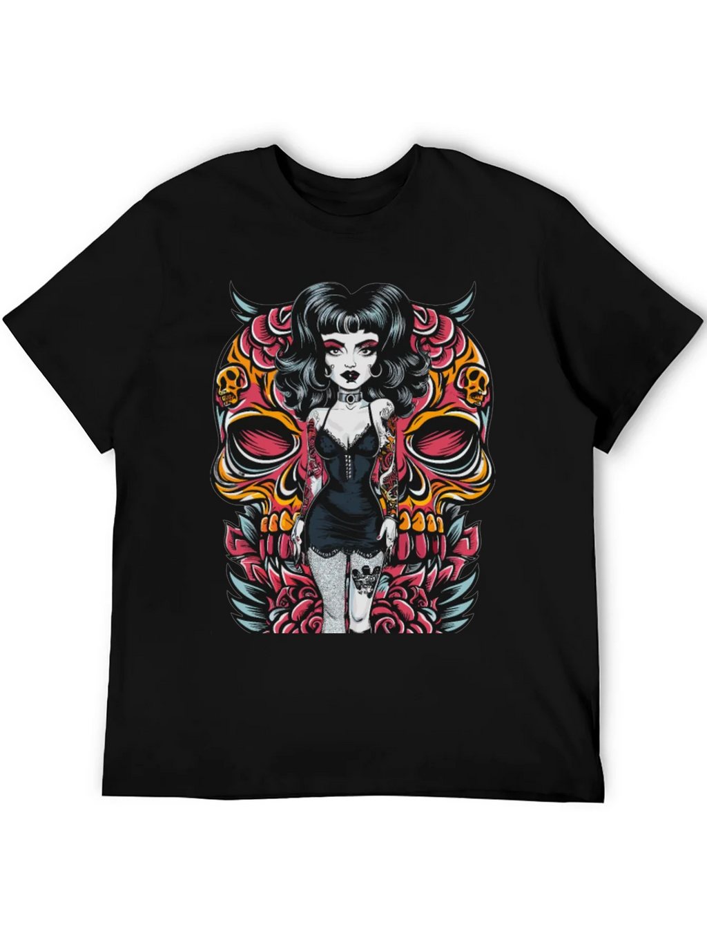 Skull Girl Graphic T-Shirt product image 8
