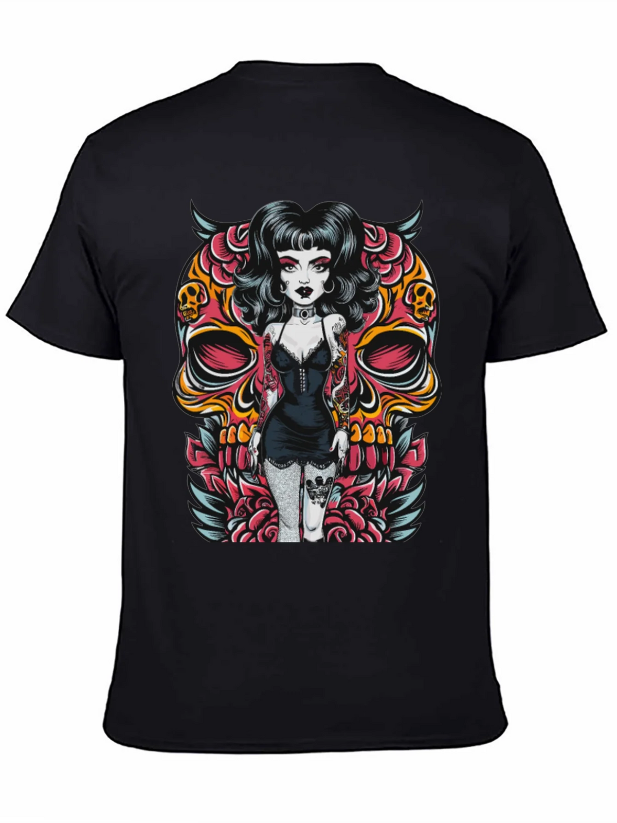 Skull Girl Graphic T-Shirt product image 7