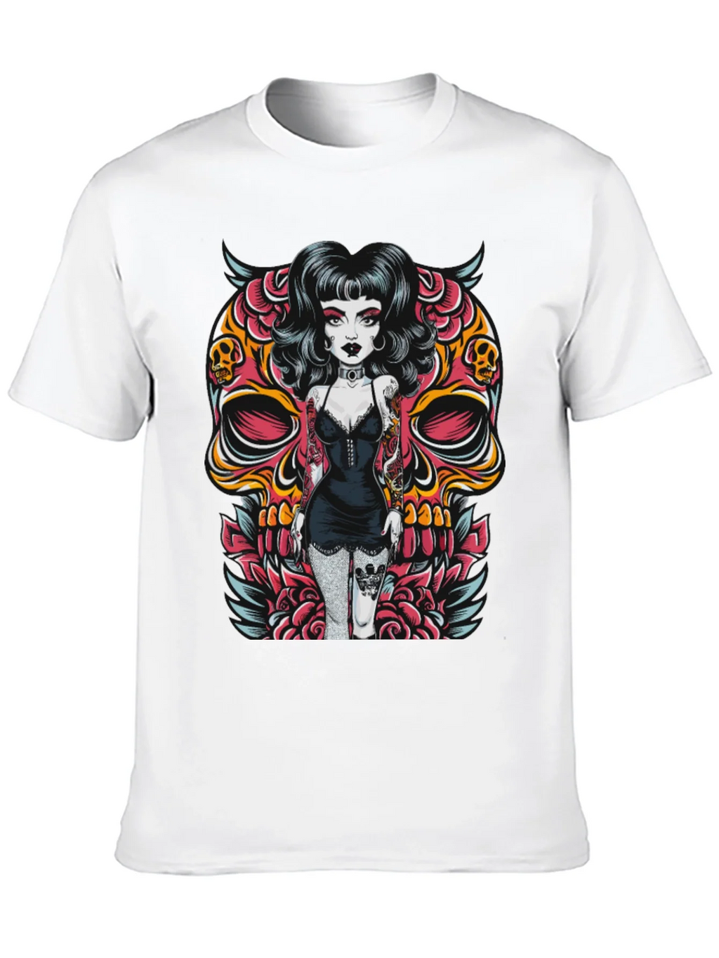 Skull Girl Graphic T-Shirt product image 12