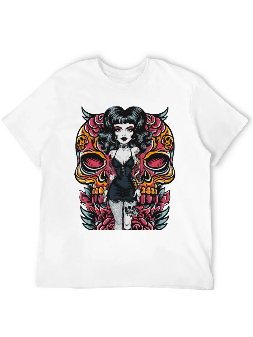 Skull Girl Graphic T-Shirt product image 3