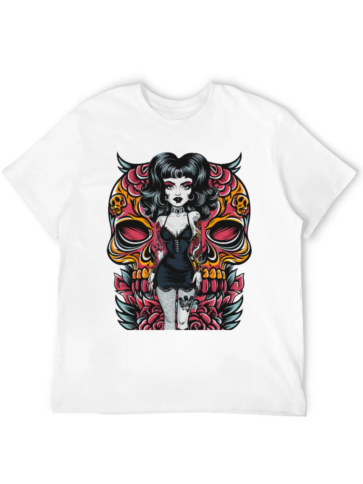 Skull Girl Graphic T-Shirt product image 3