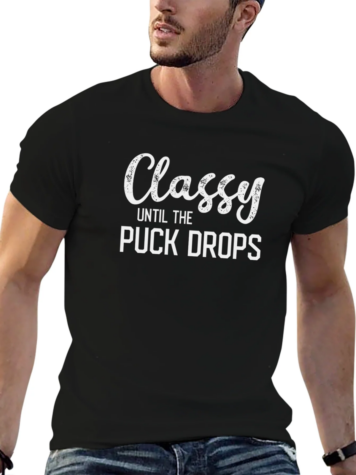 Classy Until The Puck Drops Graphic T-Shirt product image 9
