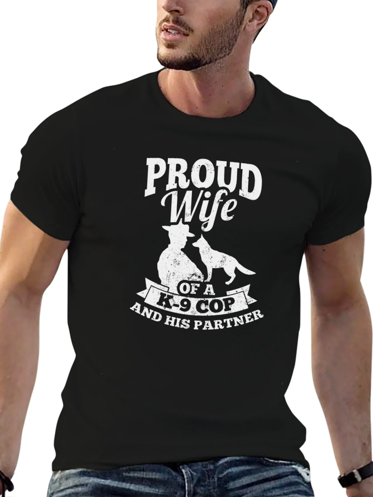 Proud Wife of K-9 Cop T-Shirt product image 9