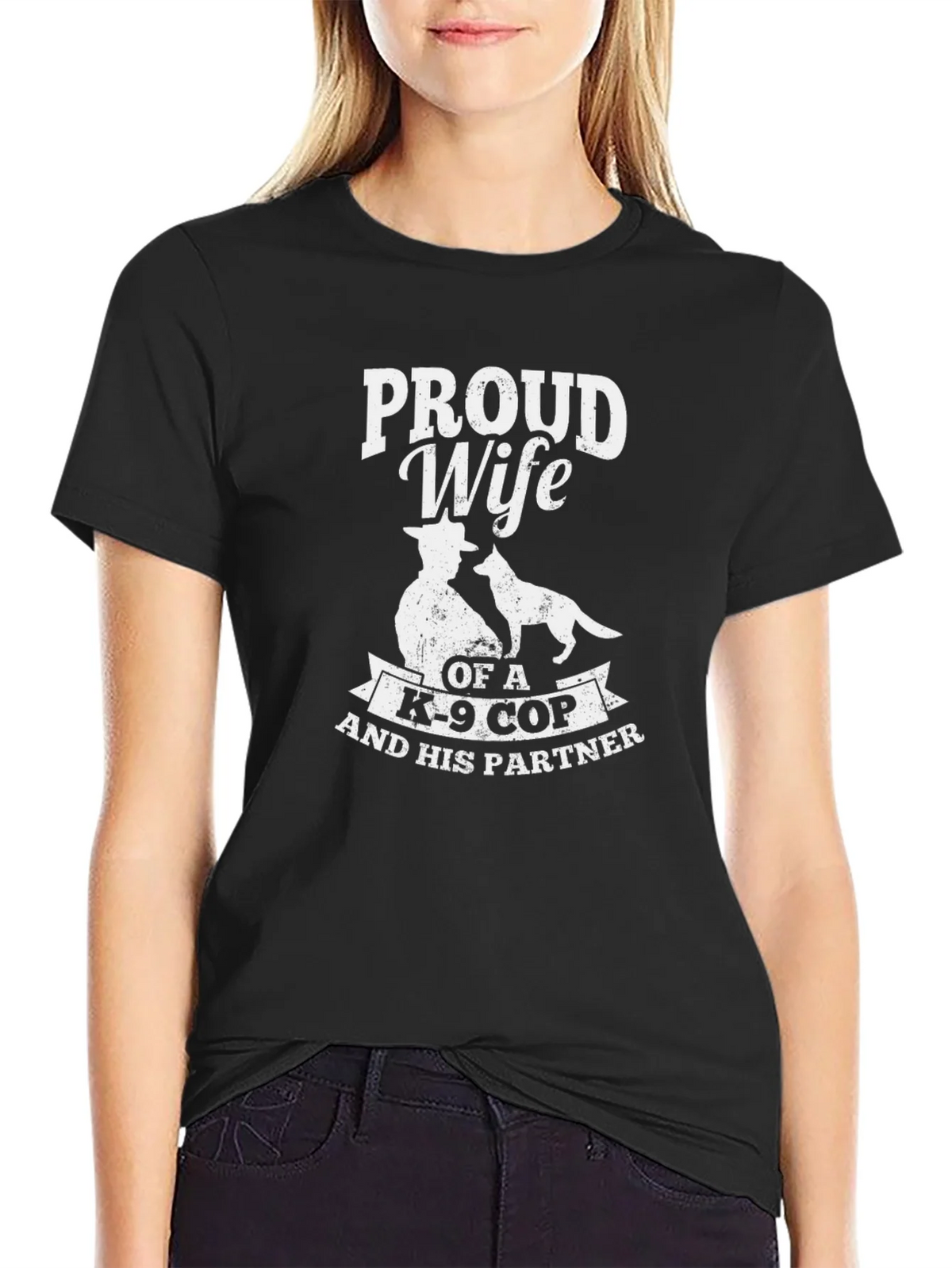 Proud Wife of K-9 Cop T-Shirt product image 5